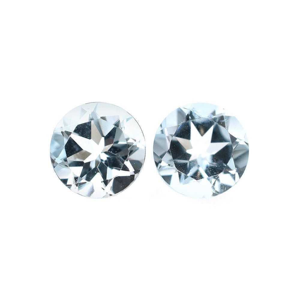 AQUAMARINE CUT ROUND (A+/SI) 5.00MM 0.46 Cts.