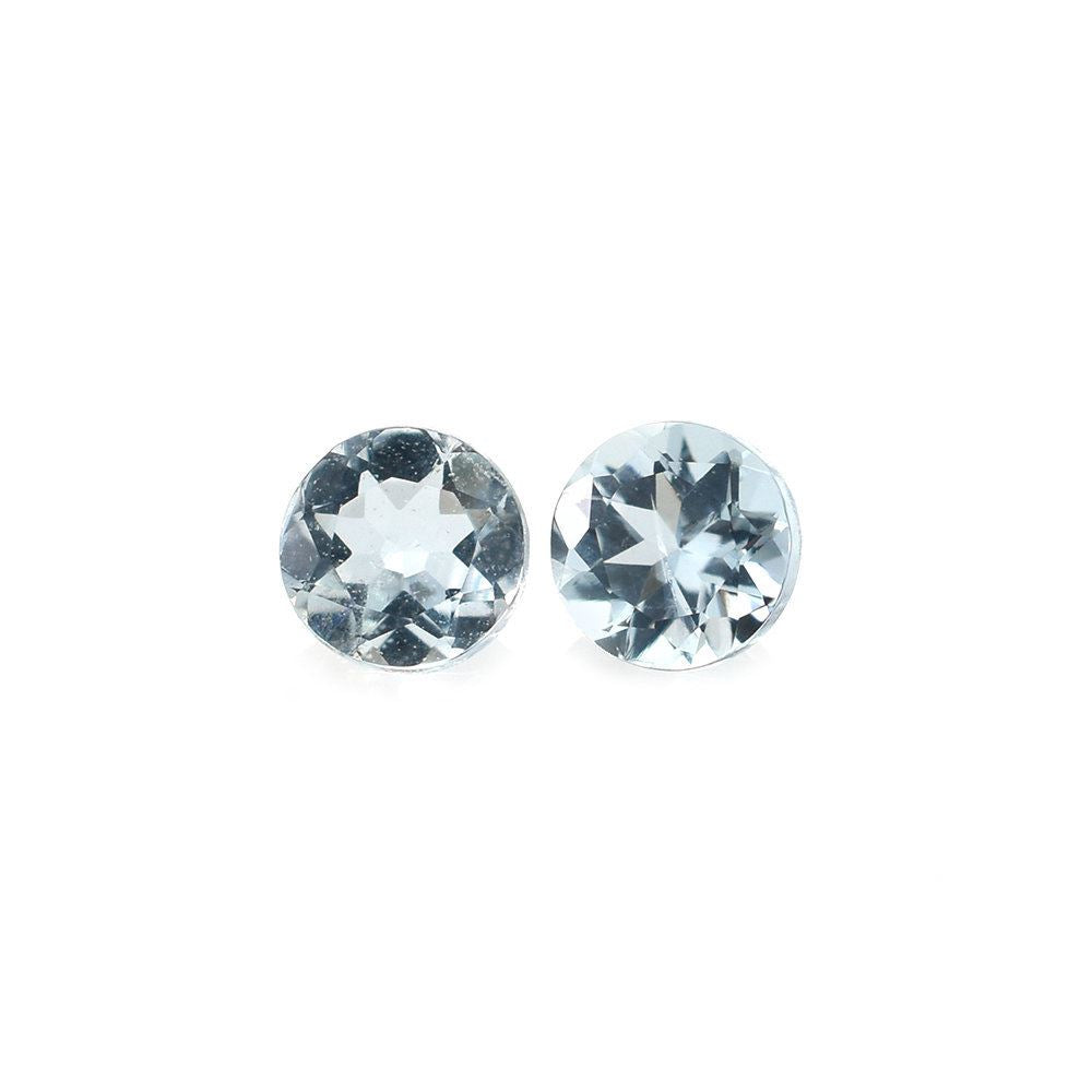 AQUAMARINE CUT ROUND (A+/SI) 4.00MM 0.21 Cts.