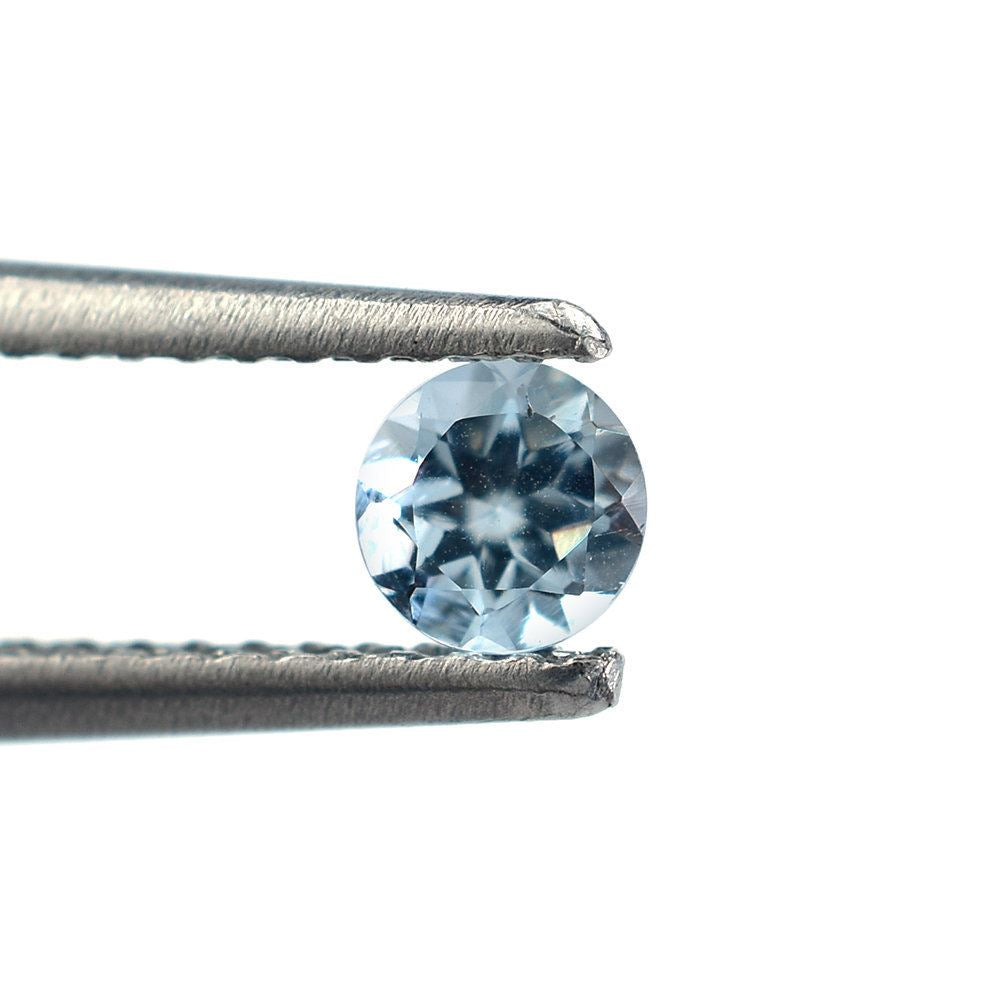 AQUAMARINE CUT ROUND (A+/SI) 3.75MM 0.15 Cts.