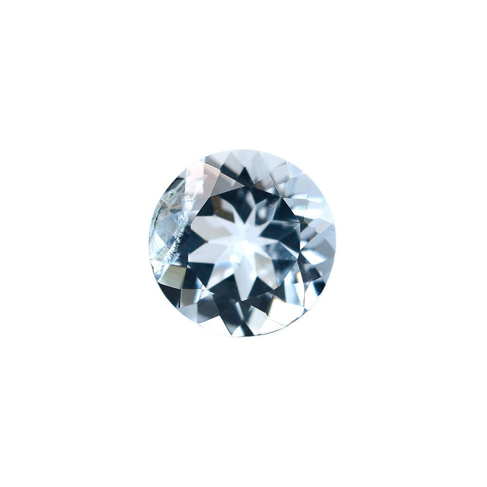 AQUAMARINE CUT ROUND(A++/SI) 6.00MM 0.68 Cts.