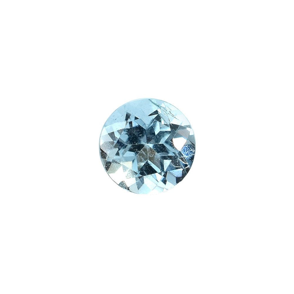 AQUAMARINE CUT ROUND (A+++/HI) 4.00MM 0.25 Cts.