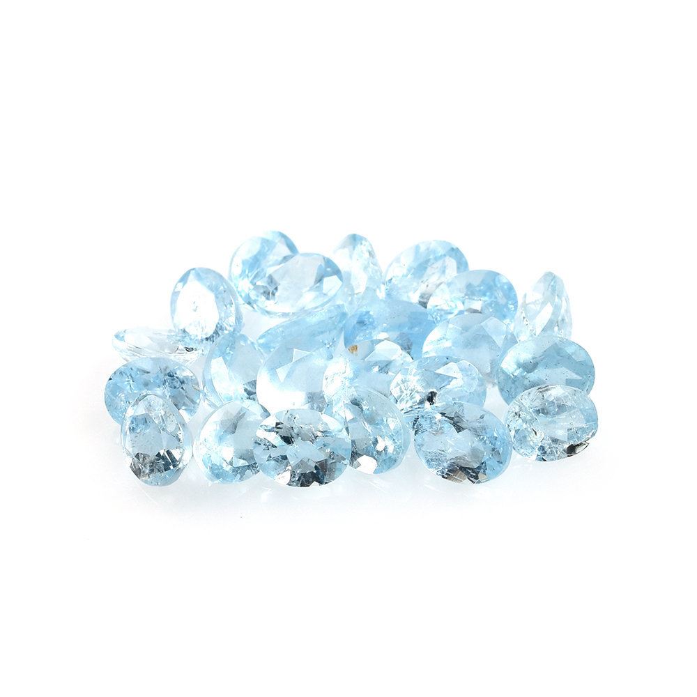 AQUAMARINE CUT OVAL (A+++/HI) (VERY MILKY) 5X4MM 0.36 Cts.