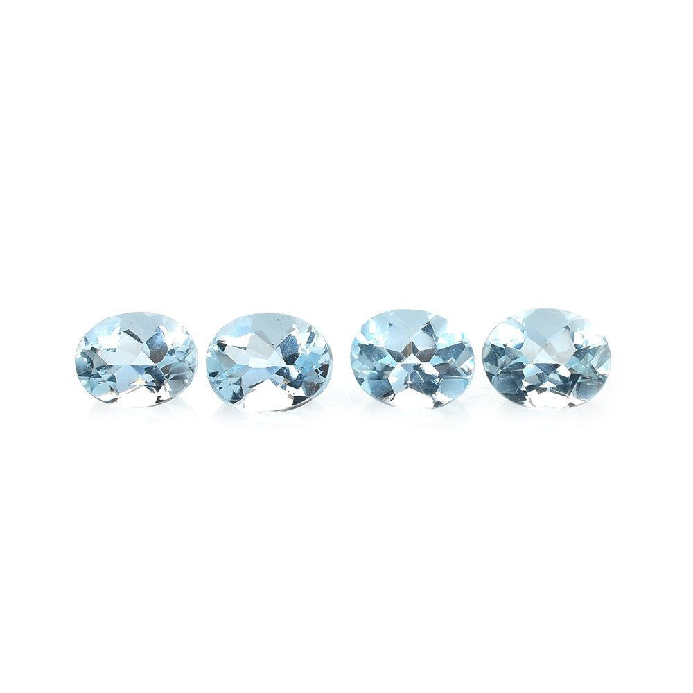 AQUAMARINE CUT OVAL (A++/CLEAN) 5X4MM 0.34 Cts.