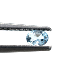 AQUAMARINE CUT OVAL (A+/HI) 4X3MM 0.16 Cts.