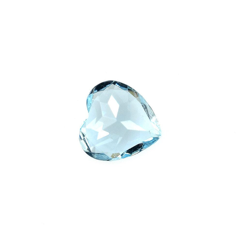 AQUAMARINE CUT HEART (A+/HI) 5X5MM 0.44 Cts.