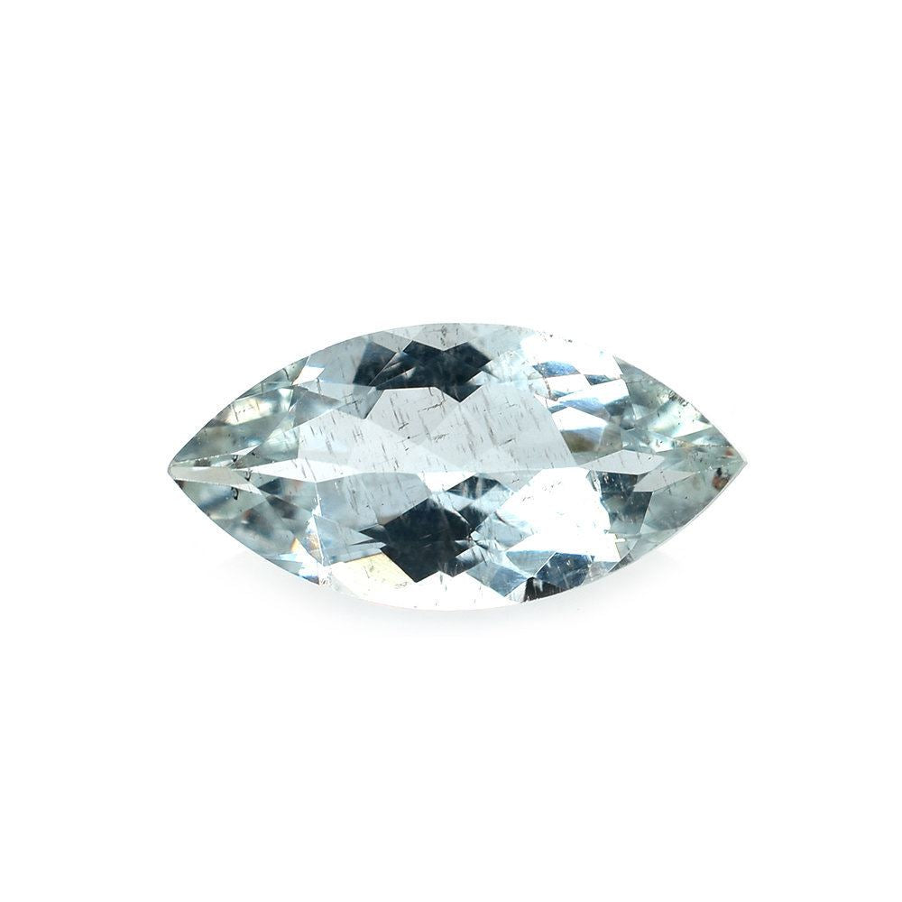AQUAMARINE CUT MARQUISE (A/HI) (GREENISH) 10X5MM 0.90 Cts.