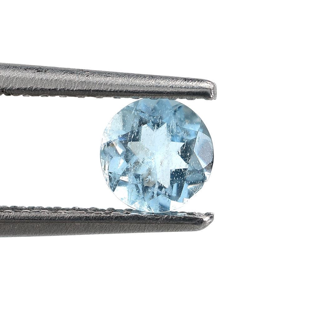 AQUAMARINE CUT ROUND (A+/HI) (GREENISH) 5MM 0.45 Cts.