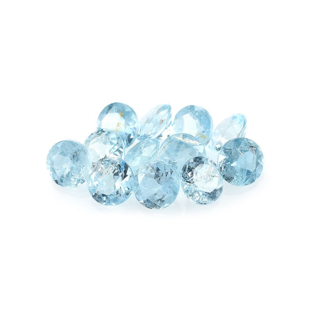 AQUAMARINE CUT ROUND (A+/HI) (GREENISH) 5MM 0.45 Cts.