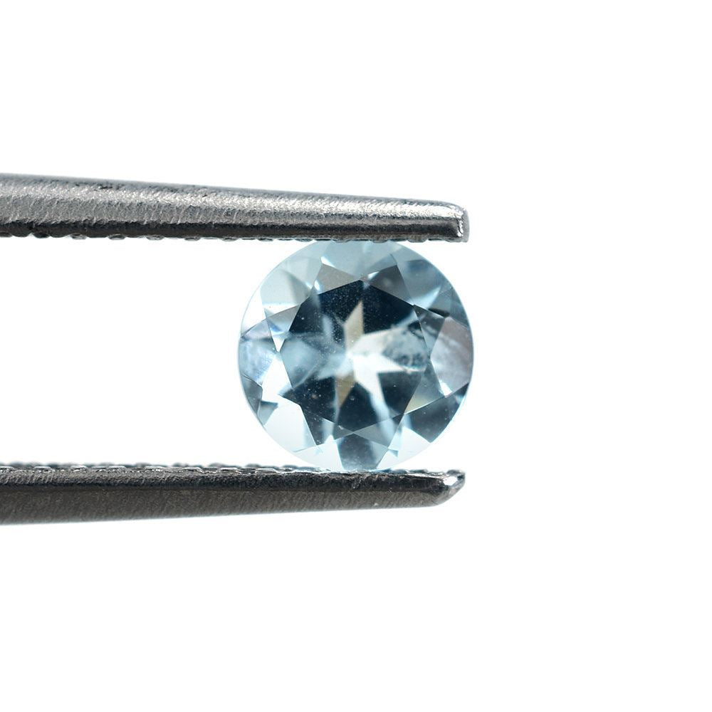 AQUAMARINE CUT ROUND (A+/HI) 5.00MM 0.43 Cts.