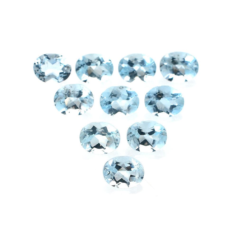 AQUAMARINE CUT OVAL (A+++/SI) 5X4MM 0.35 Cts.