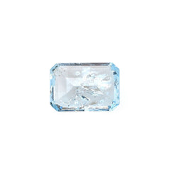 AQUAMARINE STEP CUT OCTAGON (A/HI) 7X5MM 0.90 Cts.