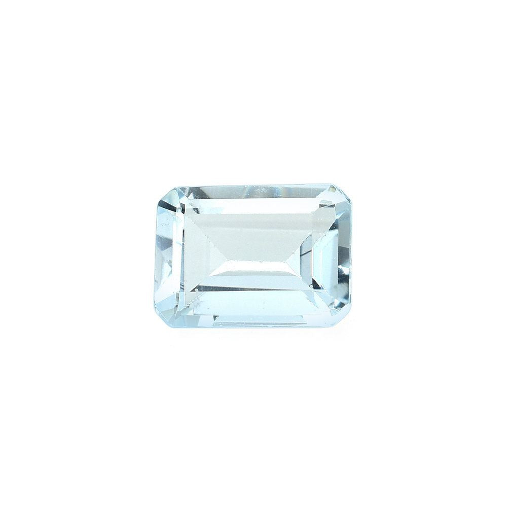 AQUAMARINE CUT OCTAGON (B/SI) 7X5MM 0.82 Cts.