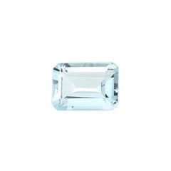 AQUAMARINE CUT OCTAGON (B/SI) 7X5MM 0.82 Cts.