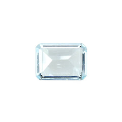 AQUAMARINE CUT OCTAGON (B/SI) 7X5MM 0.82 Cts.