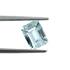 AQUAMARINE CUT OCTAGON (B/HI) 8X6MM 1.62 Cts.