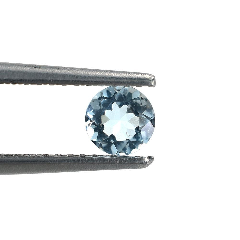 AQUAMARINE CUT ROUND (A+/SI) 4.50MM 0.45 Cts.