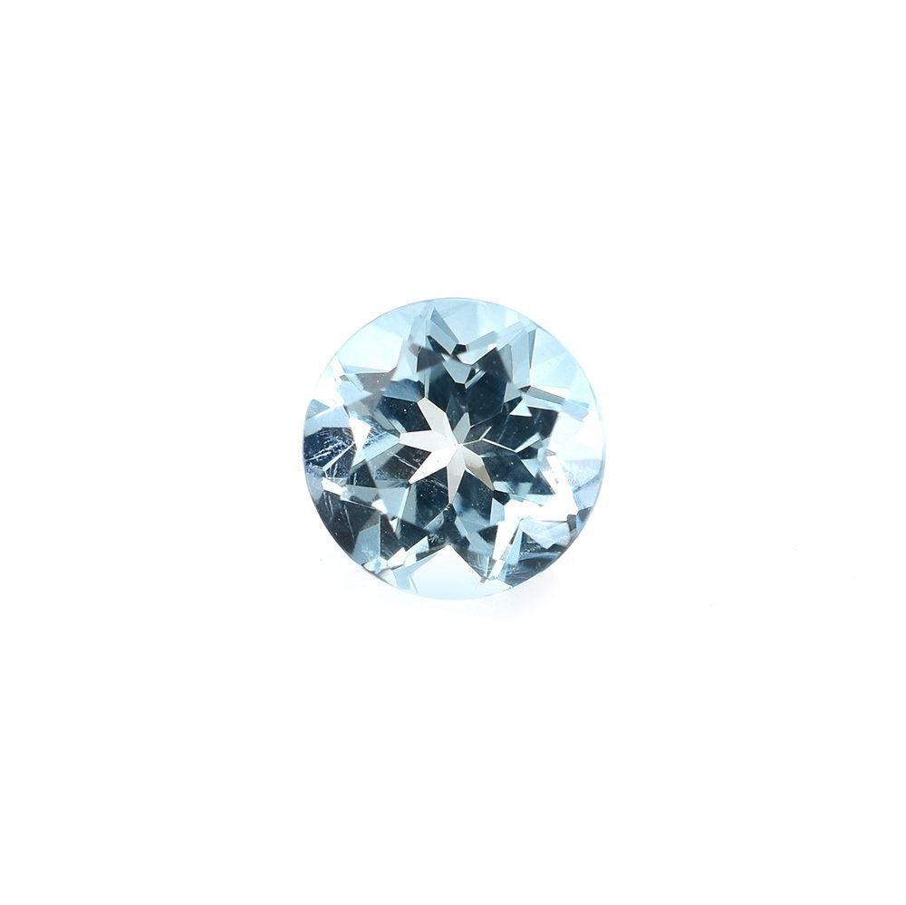 AQUAMARINE CUT ROUND (A+++/HI) 5.00MM 0.45 Cts.