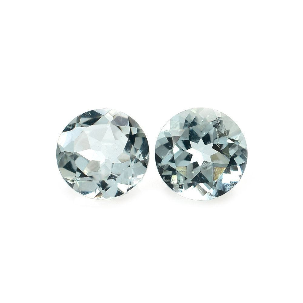 AQUAMARINE CUT ROUND (A++/SI) (GREENISH) 6.00MM 0.70 Cts.