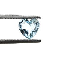 AQUAMARINE CUT HEART (A/SI) 6.00MM 0.55 Cts.