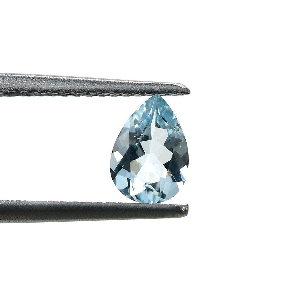 AQUAMARINE CUT PEAR (A+/SI) 7X5MM 0.52 Cts.