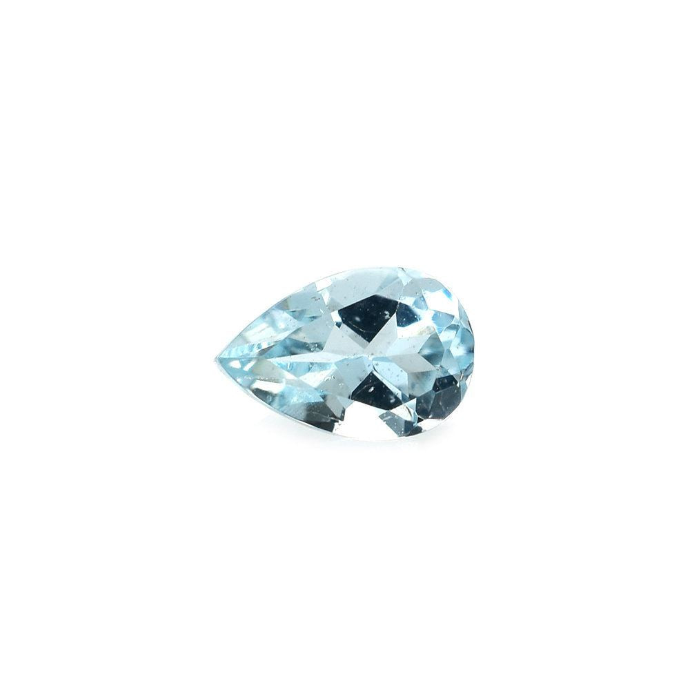 AQUAMARINE CUT PEAR (A/SI) 6X4MM 0.45 Cts.