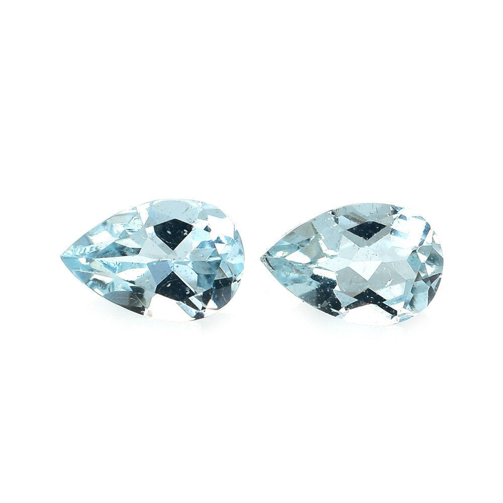 AQUAMARINE CUT PEAR (A/SI) 6X4MM 0.45 Cts.