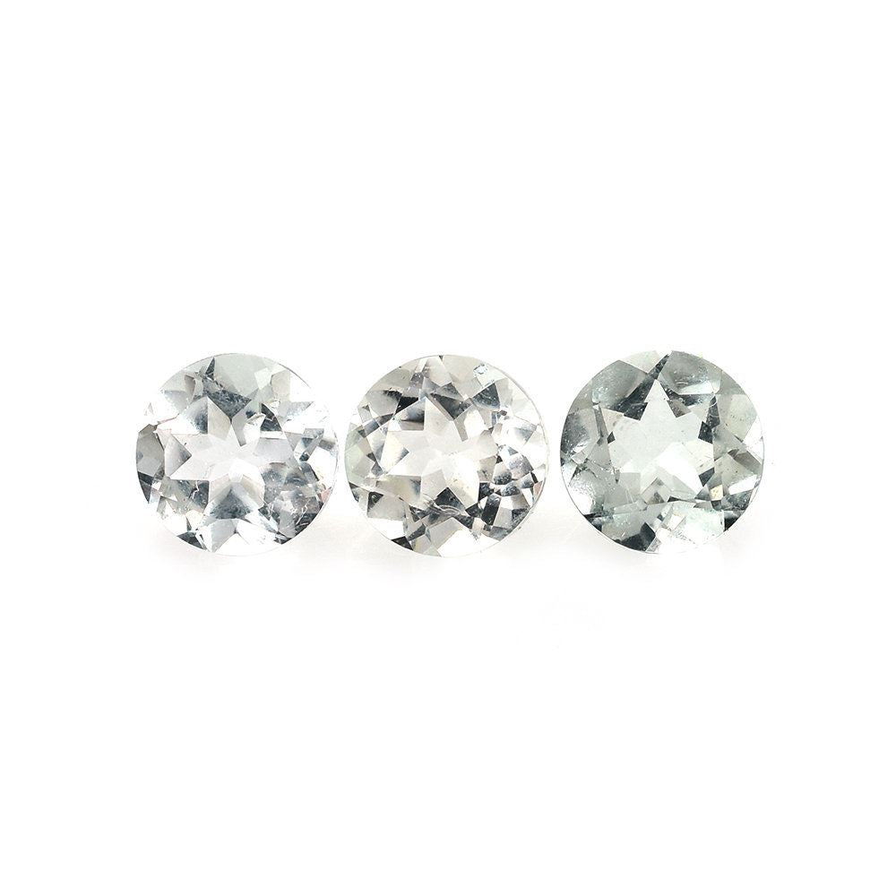 AQUAMARINE CUT ROUND (B/SI) 6.00MM 0.80 Cts.