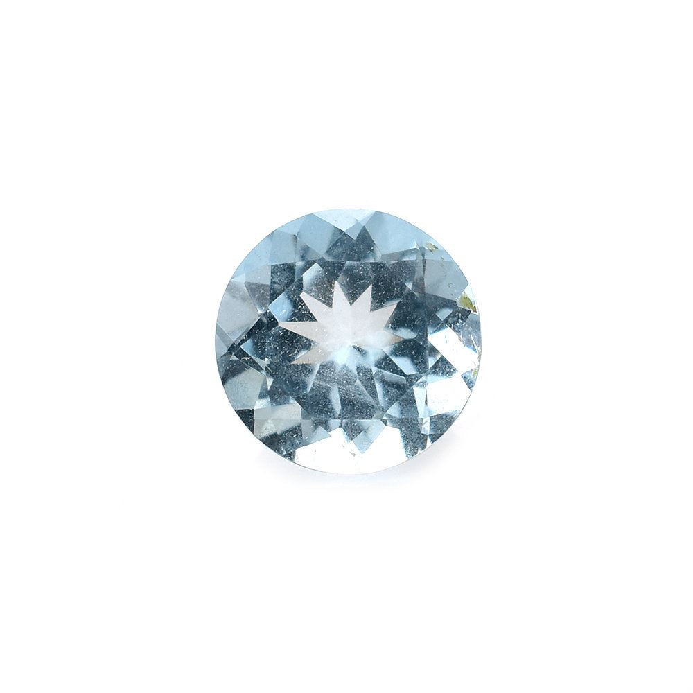 AQUAMARINE CUT ROUND (A/SI) 6.00MM 0.87 Cts.