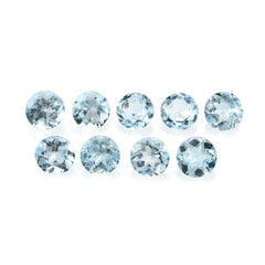 AQUAMARINE CUT ROUND (A+/SI) 3.00MM 0.09 Cts.