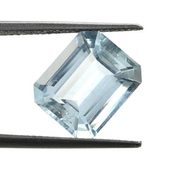 AQUAMARINE CUT OCTAGON (B/SI) 12X10MM 5.60 Cts.