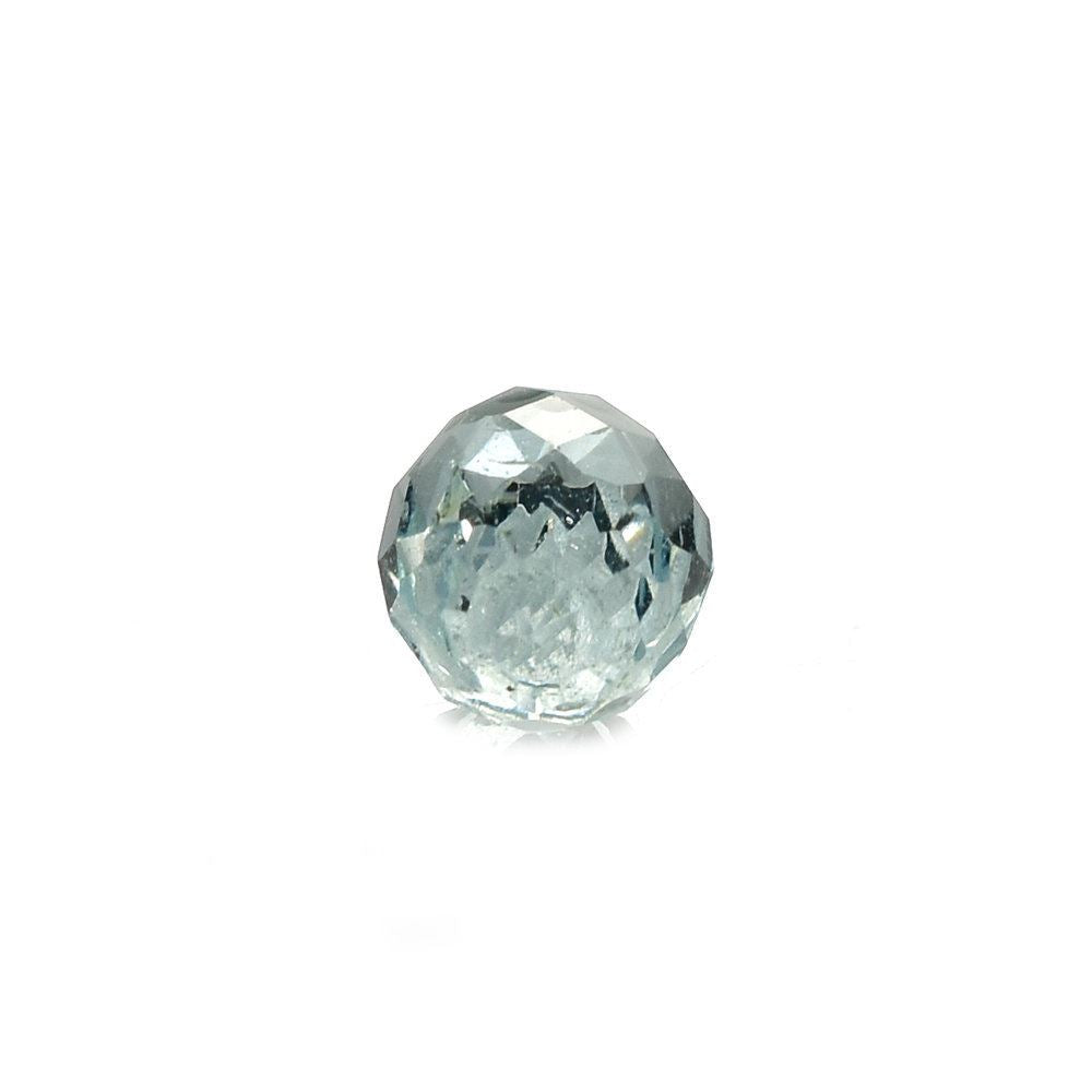 AQUAMARINE FACETED DROPS (HALF DRILL) (B/SI) 8X5MM 1.30 Cts.