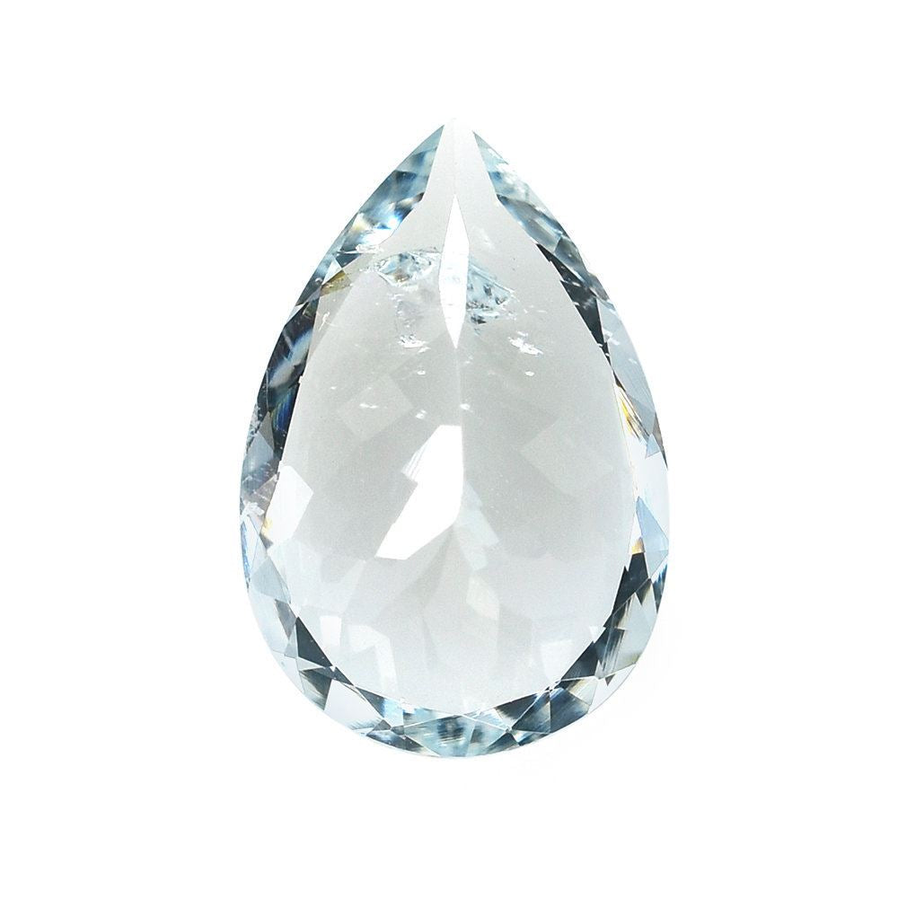 AQUAMARINE CUT PEAR (C/HI) 14X10MM 4.85 Cts.
