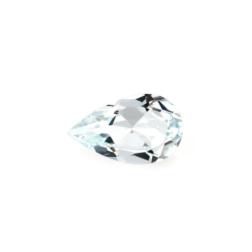 AQUAMARINE CUT PEAR (C/SI) 8X5MM 0.65 Cts.