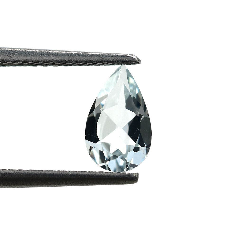 AQUAMARINE CUT PEAR (C/SI) 8X5MM 0.65 Cts.