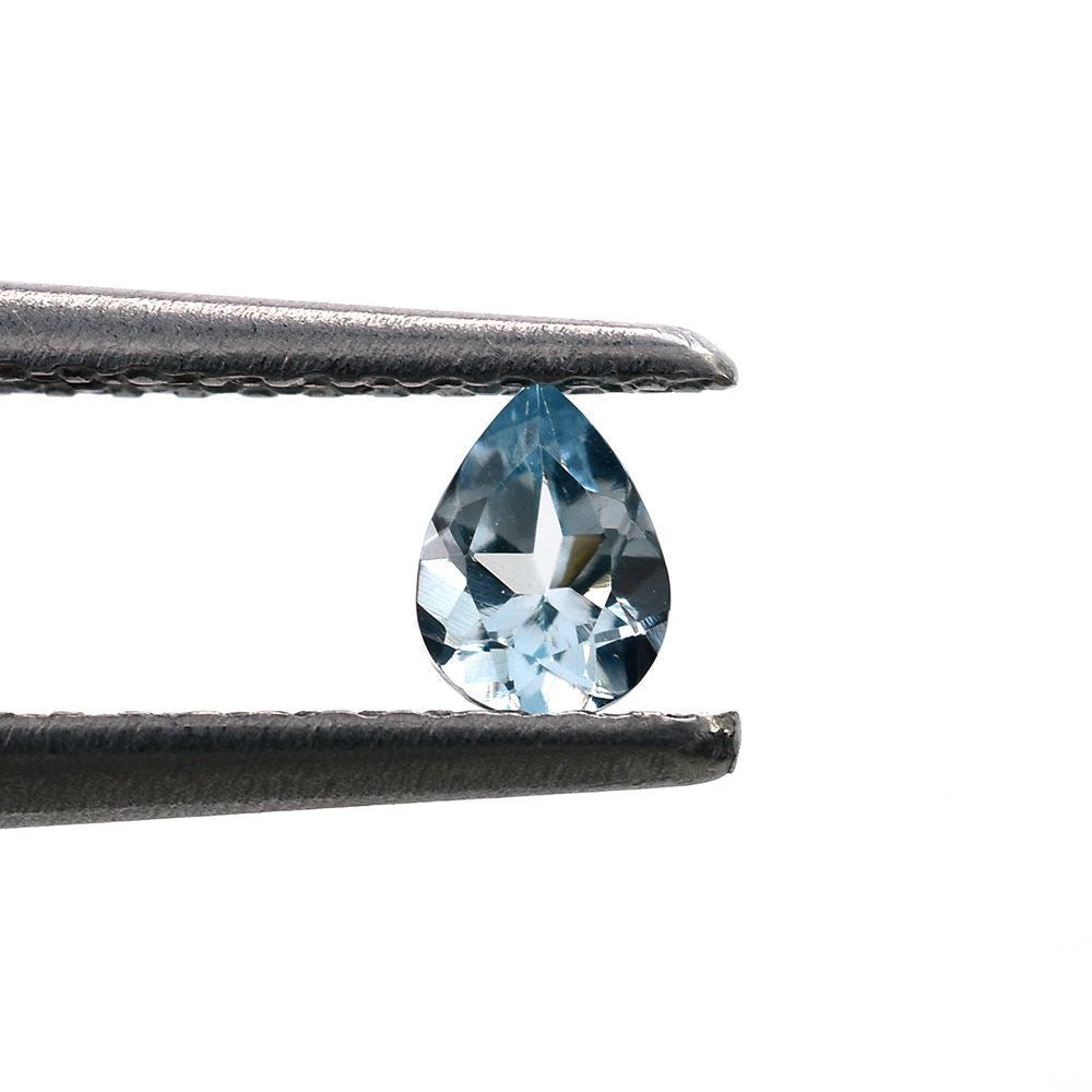 AQUAMARINE CUT PEAR (B/SI) 4X3MM 0.14 Cts.