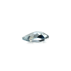 AQUAMARINE CHECKER CUT PEAR (A/SI) (WINDOW) 6X4MM 0.30 Cts.