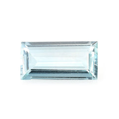 AQUAMARINE STEP CUT BAGUETTE (A/CLEAN) (GREENISH) 14X7MM 3.25 Cts.