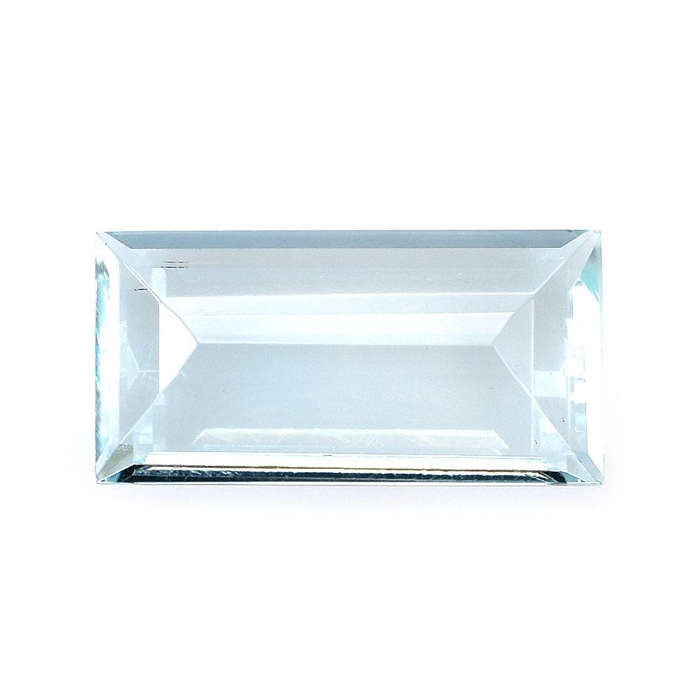 AQUAMARINE STEP CUT BAGUETTE (A/CLEAN) (GREENISH) 14X7MM 3.25 Cts.