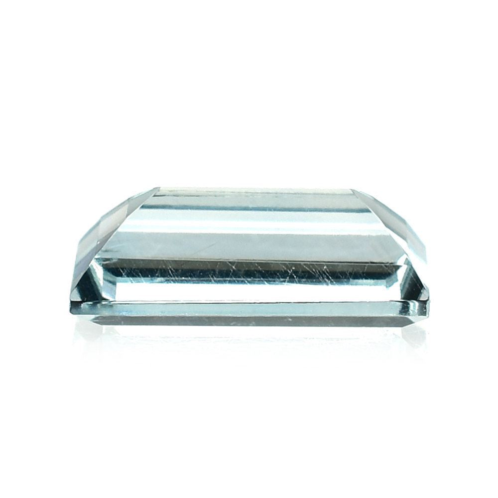 AQUAMARINE STEP CUT BAGUETTE (A/CLEAN) (GREENISH) 13X7MM 3.58 Cts.