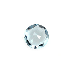 AQUAMARINE BACK SIDE STEP CUT ROUND (A/CLEAN) 5.00MM 0.40 Cts.