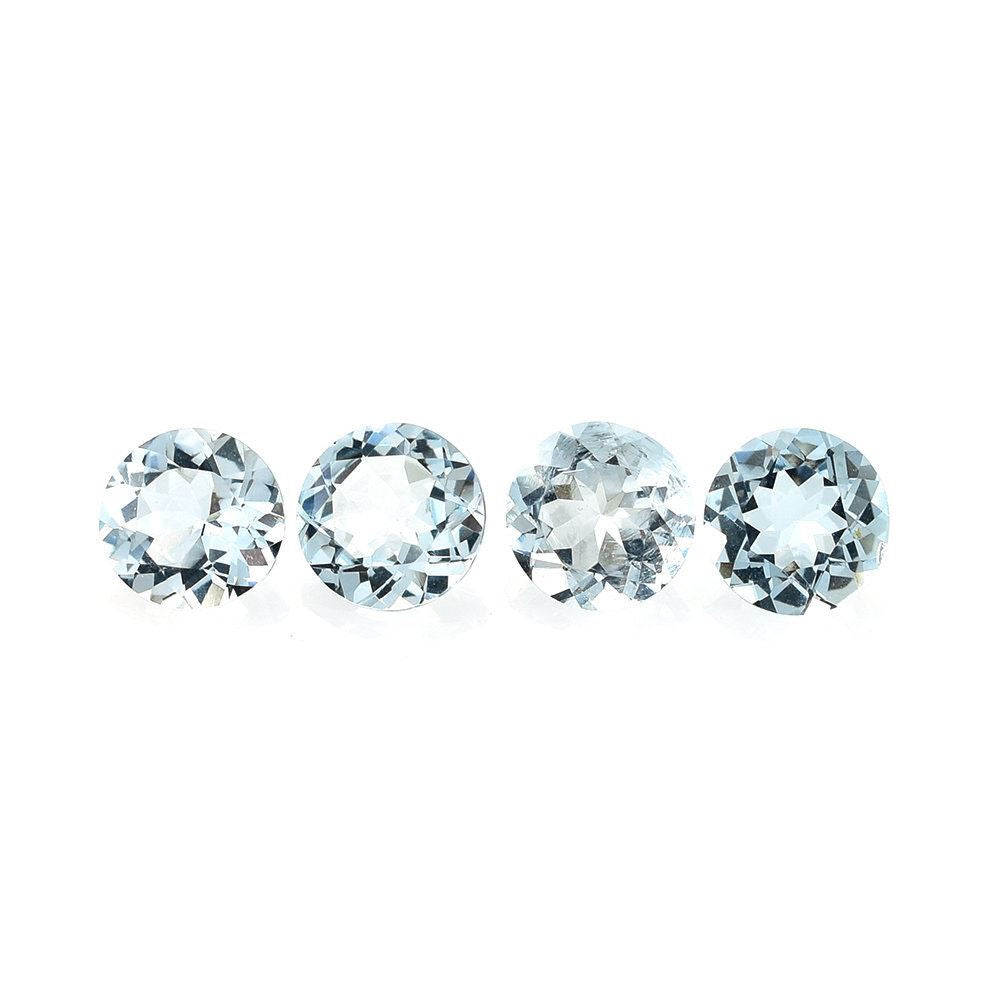 AQUAMARINE CUT ROUND (A/CLEAN) 5.00MM 0.43 Cts.