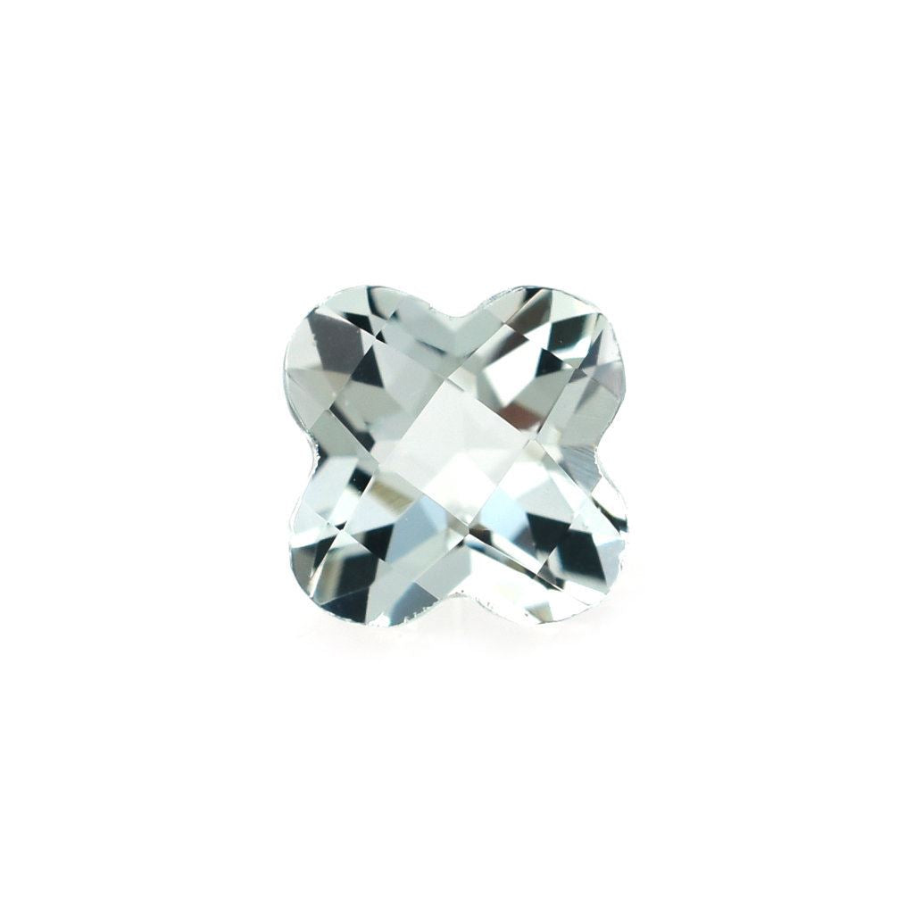 AQUAMARINE CHECKER CUT FLOWER (A/CLEAN) 6X6MM 1.03 Cts.