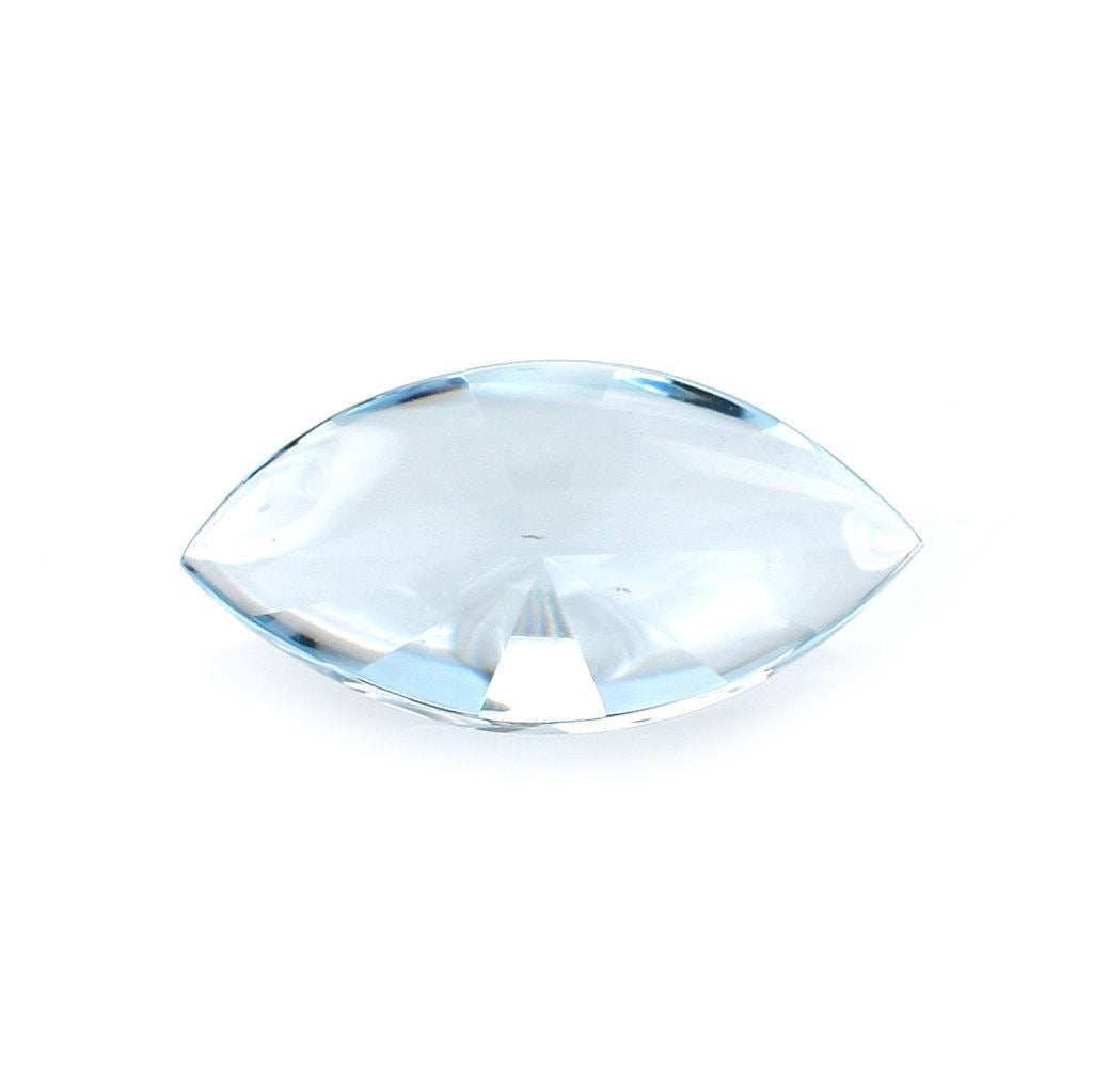 AQUAMARINE DIAMOND CUT BUFFTOP MARQUISE (A/CLEAN) 14X7MM 2.25 Cts.