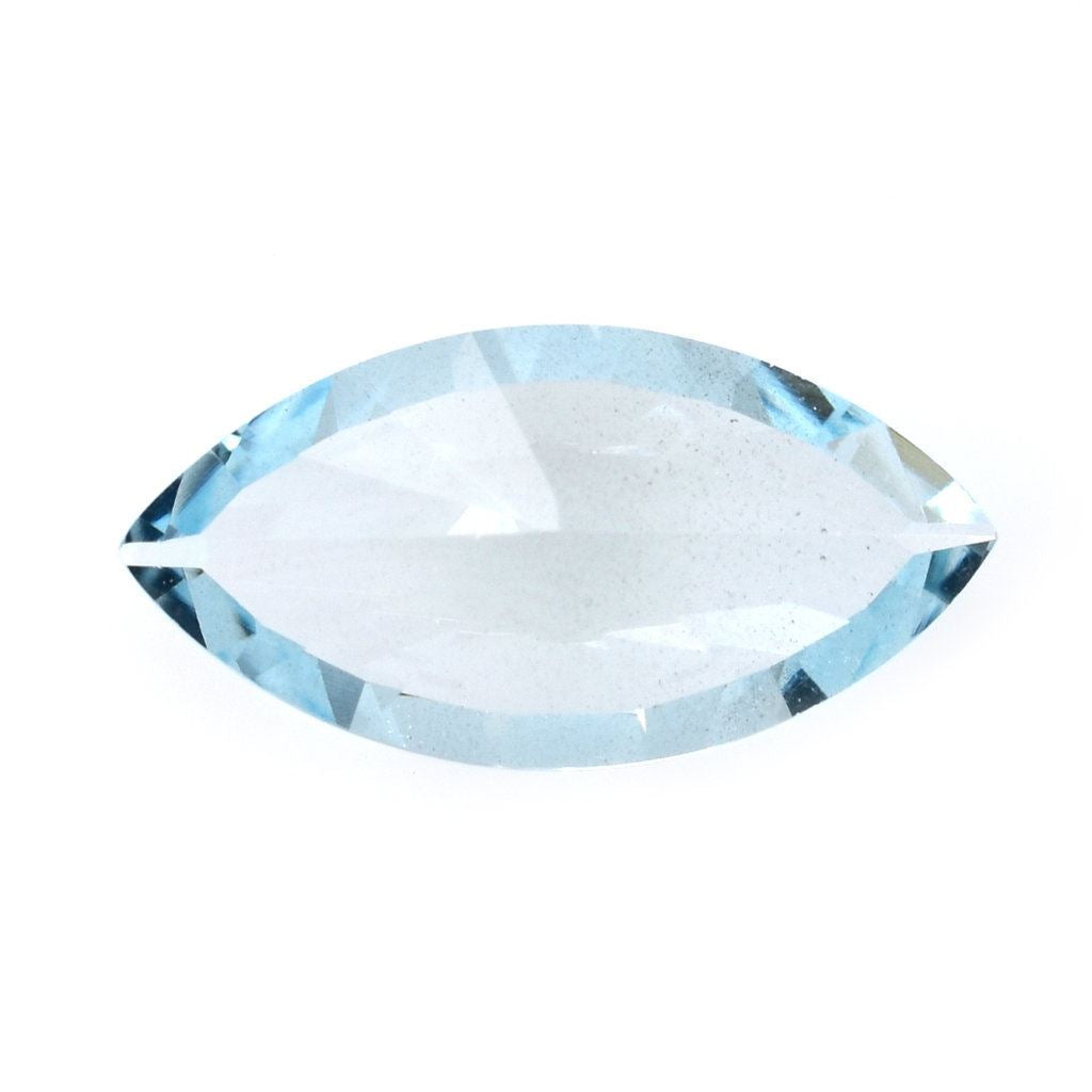 AQUAMARINE DIAMOND CUT MARQUISE (A/WINDOW/CLEAN) 17X8.50MM 3.35 Cts.