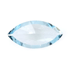 AQUAMARINE DIAMOND CUT MARQUISE (A/WINDOW/CLEAN) 17X8.50MM 3.35 Cts.