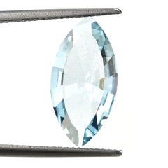 AQUAMARINE DIAMOND CUT MARQUISE (A/WINDOW/CLEAN) 17X8.50MM 3.35 Cts.