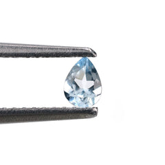 AQUAMARINE CUT PEAR (A/CLEAN) 4X3MM 0.13 Cts.
