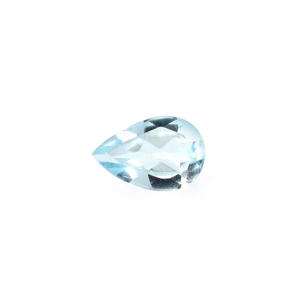 AQUAMARINE CUT PEAR (A/CLEAN-WINDOW) 6X4MM 0.38 Cts.