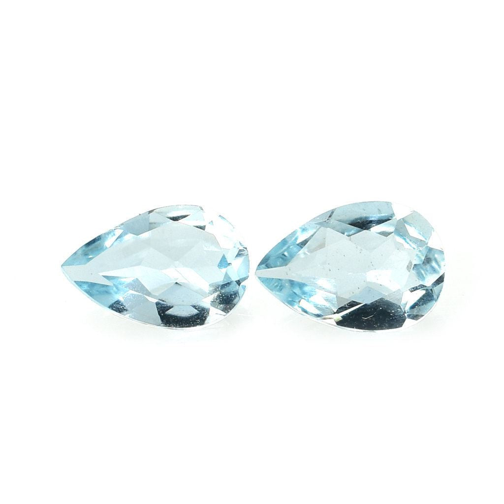 AQUAMARINE CUT PEAR (A/CLEAN-WINDOW) 6X4MM 0.38 Cts.