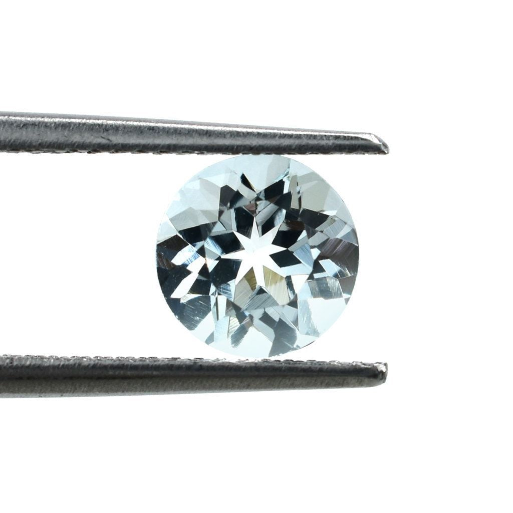 AQUAMARINE CUT ROUND (B/CLEAN) 7.00MM 1.26 Cts.